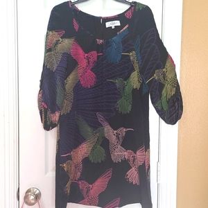 Silk Hummingbird Dress